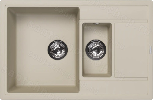 Кухонная мойка Florentina Липси 20.250.D0780.202 78x51 из кварцевого композита, шампань