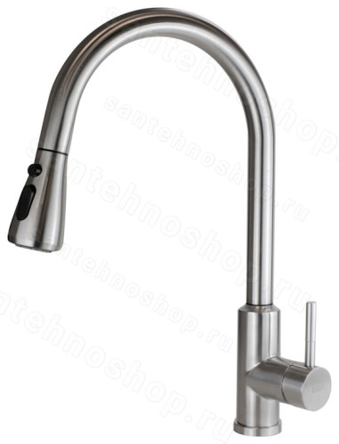 Смеситель для кухни ESKO Kitchen KTSS519S с выдвижным изливом, сатин