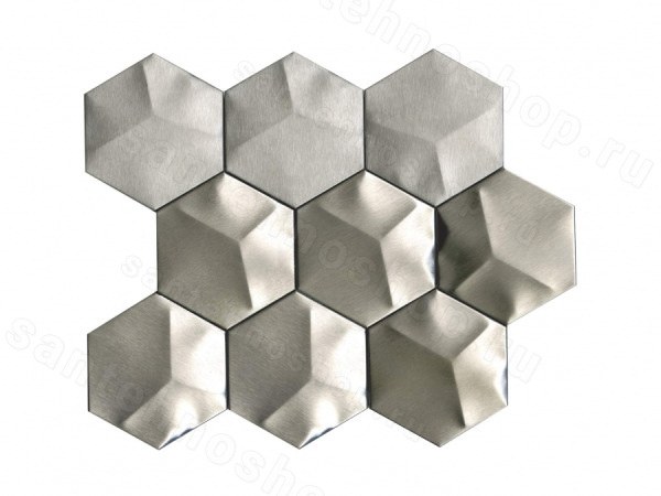 Плитка L´Antic Colonial Mosaics Metal Acero Hexagon L241710081