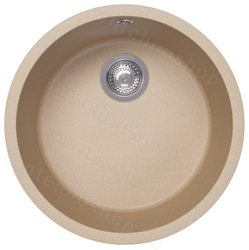 Кухонная мойка Florentina Вега 22.425.D0440.104 49x49 из кварцевого композита, бежевый