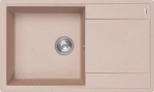 Кухонная мойка Florentina Консул 23.020.D0840.107 84x50 из кварцевого композита, песочный