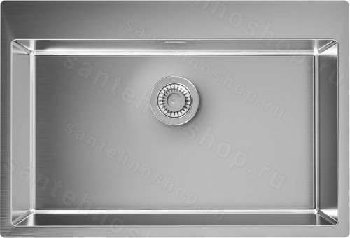 Кухонная мойка Florentina Логика-нм LHM.750.510.B.10.S.10 75x51 стальная, нержавеющая сталь