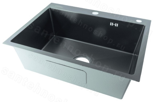 Кухонная мойка Fmark FSC6050Q 60x50 стальная, графит 60x50 стальная, графит