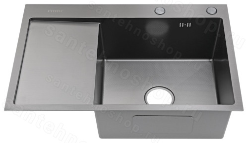 Кухонная мойка Fmark FSC6550Q-R 65x50 стальная, графит 65x50 стальная, графит