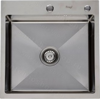Кухонная мойка FRAP FS5050 50x50 стальная, сатин 50x50 стальная, сатин