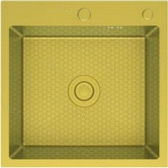 Кухонная мойка FRAP FS5050-3 50x50 стальная, золотой сатин 50x50 стальная, золотой сатин