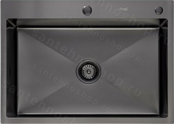 Кухонная мойка FRAP FS7050-9 70x50 стальная, оружейная сталь 70x50 стальная, оружейная сталь