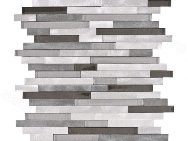 Мозаика L´Antic Colonial Mosaics Fusion Brick 3D Steel Mix