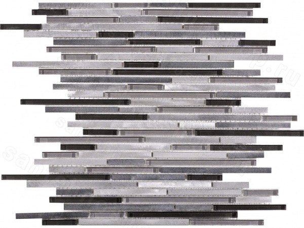 Мозаика L´Antic Colonial Mosaics Fusion Ministrip Steel Mix