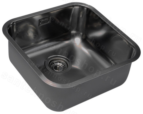 Кухонная мойка Grandex Aqua Select 44 2003333 45x45 стальная, графит
