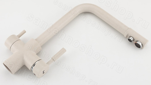 Смеситель для кухни FRAP F4352-24 с подключением фильтра, белый с подключением фильтра, белый