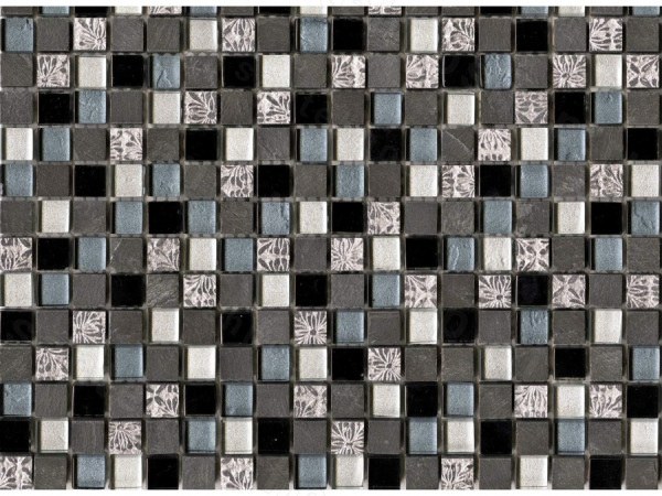 Мозаика L´Antic Colonial Mosaics Imperia Mix Silver Blue Blacks