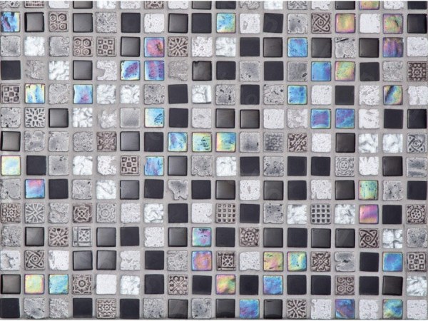 Мозаика L´Antic Colonial Mosaics Imperia Mix Silver Blacks