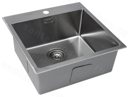 Кухонная мойка Grandex Aqua Elegance 50 400331 51x51 стальная, сатин