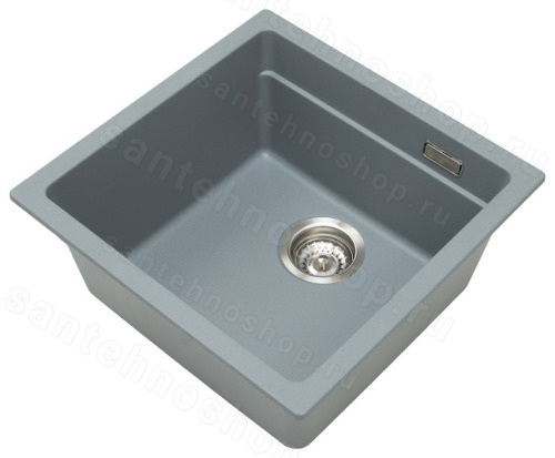 Кухонная мойка Grandex Aqua 500102 46x45 из кварцевого композита, серый 46x45 из кварцевого композита, серый