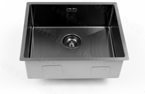 Кухонная мойка Grandex Aqua 5041743 54x44 стальная, графит 54x44 стальная, графит