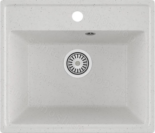 Кухонная мойка Maretti Китчен 490 KT490-WH 49x42 из искусственного камня, белый