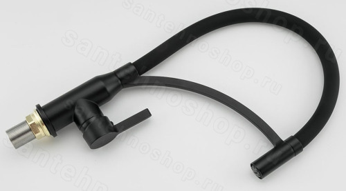 Смеситель для кухни FRAP H52 F4552-6 с гибким изливом, черный