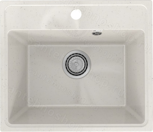 Кухонная мойка Practik PR-490 PR-M-490-001 49x42 из искусственного камня, белый