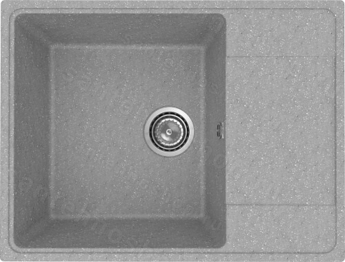 Кухонная мойка Practik PR-M-650-003 65x50 из искусственного камня, серый 65x50 из искусственного камня, серый