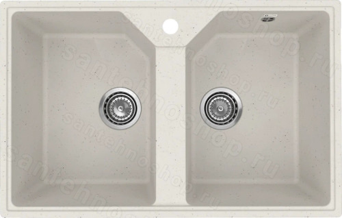 Кухонная мойка Practik PR-M-770-001 77x49 из искусственного камня, белый 77x49 из искусственного камня, белый