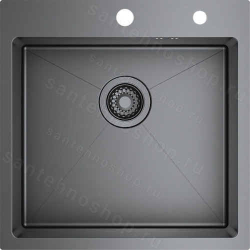 Кухонная мойка Raglo R700 R700.5050.09 50x50 стальная, графит
