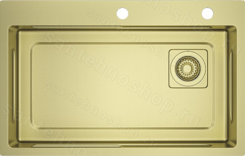Кухонная мойка Raglo R702 R702.7246.03 72x46 стальная, золотой сатин