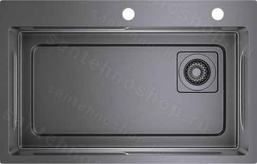 Кухонная мойка Raglo R702 R702.7246.09 72x46 стальная, графит