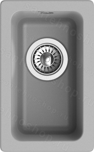 Кухонная мойка Rivelato BK-25 grigio metallizzato 31x46 из кварцевого композита, серый металли 31x46 из кварцевого композита, серый металлик