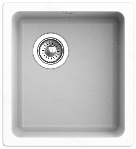 Кухонная мойка Rivelato BK-35 brina 42x46 из кварцевого композита, иней 42x46 из кварцевого композита, иней