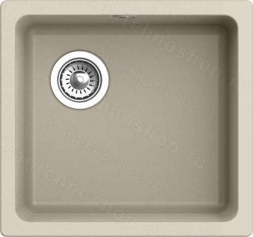 Кухонная мойка Rivelato BK-45 beige scuro 49x46 из кварцевого композита, темно-бежевый 49x46 из кварцевого композита, темно-бежевый