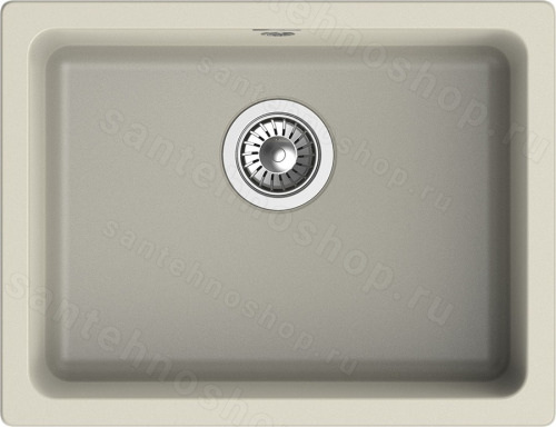 Кухонная мойка Rivelato BK-50 topazio 56x43 из кварцевого композита, топаз 56x43 из кварцевого композита, топаз