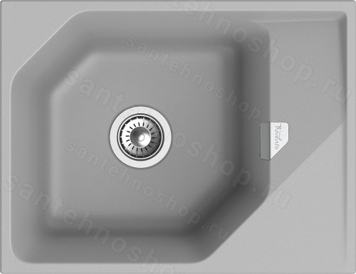 Кухонная мойка Rivelato LS-65 grigio metallizzato 65x50 из кварцевого композита, серый металли 65x50 из кварцевого композита, серый металлик
