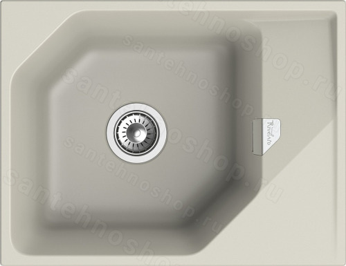 Кухонная мойка Rivelato LS-65 topazio 65x50 из кварцевого композита, топаз 65x50 из кварцевого композита, топаз