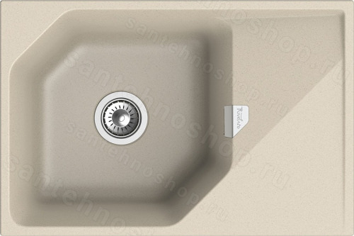 Кухонная мойка Rivelato LS-75 beige scuro 75x50 из кварцевого композита, темно-бежевый 75x50 из кварцевого композита, темно-бежевый