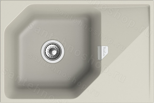 Кухонная мойка Rivelato LS-75 topazio 75x50 из кварцевого композита, топаз 75x50 из кварцевого композита, топаз