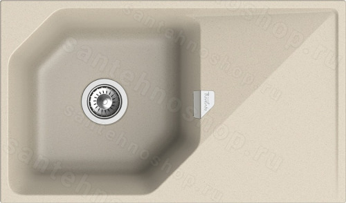 Кухонная мойка Rivelato LS-85 beige scuro 85x50 из кварцевого композита, темно-бежевый 85x50 из кварцевого композита, темно-бежевый