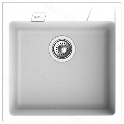Кухонная мойка Rivelato RM-50 brina 50x51 из кварцевого композита, иней 50x51 из кварцевого композита, иней