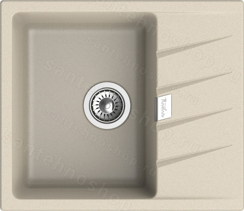 Кухонная мойка Rivelato RM-58 beige scuro 58x50 из кварцевого композита, темно-бежевый 58x50 из кварцевого композита, темно-бежевый