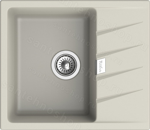 Кухонная мойка Rivelato RM-58 topazio 58x50 из кварцевого композита, топаз 58x50 из кварцевого композита, топаз