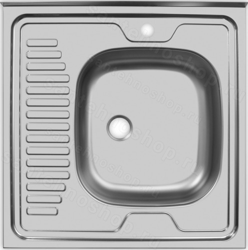 Кухонная мойка UKINOX Eco Eco 600.600 R 60x60 стальная, матовая сталь