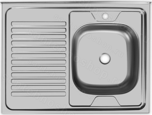 Кухонная мойка UKINOX Eco Eco 800.600 R 80x60 стальная, матовая сталь