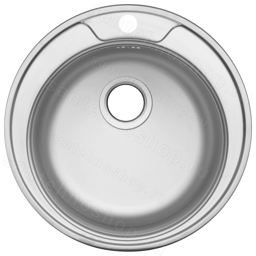Кухонная мойка UKINOX Фаворит FAL490 -GT8K 0C 49x49 стальная, стальной