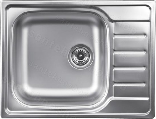 Кухонная мойка UKINOX Гранд GRL650.500 -GT8K 2L 65x50 стальная, стальной