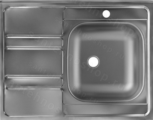 Кухонная мойка UKINOX Иннова IND800.600 ---6C 0R- 80x60 стальная, матовая сталь