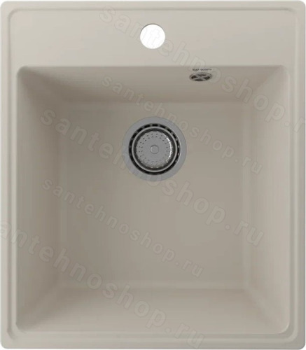 Кухонная мойка Ulgran Quartz forte Forte 425-02 43x49 из кварцевого композита, бежевый