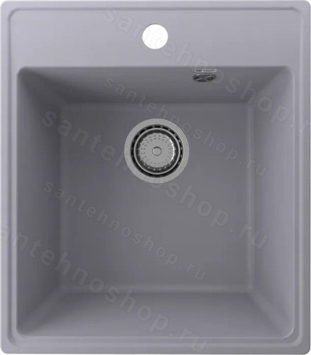Кухонная мойка Ulgran Quartz forte Forte 425-05 43x49 из кварцевого композита, серый