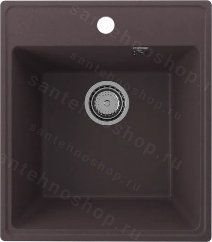Кухонная мойка Ulgran Quartz forte Forte 425-06 43x49 из кварцевого композита, коричневый