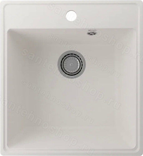 Кухонная мойка Ulgran Quartz forte Forte 460-01 46x50 из кварцевого композита, белый