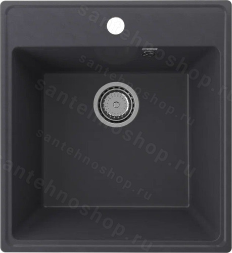 Кухонная мойка Ulgran Quartz forte Forte 460-08 46x50 из кварцевого композита, черный